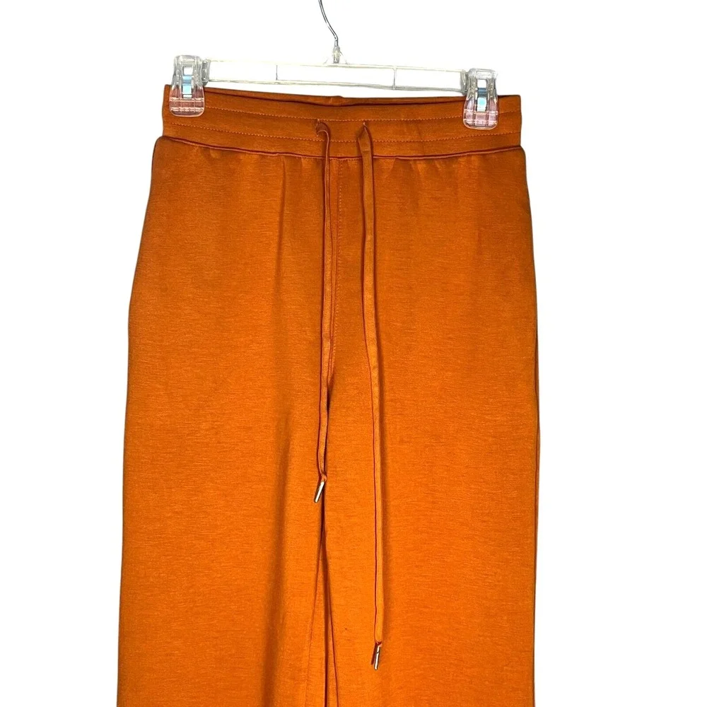 Anrabess Women's Sweat Lounge Pajama Pants Rust Color XS Waist‎ 26